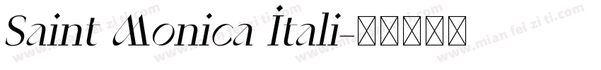 Saint Monica Itali字体转换